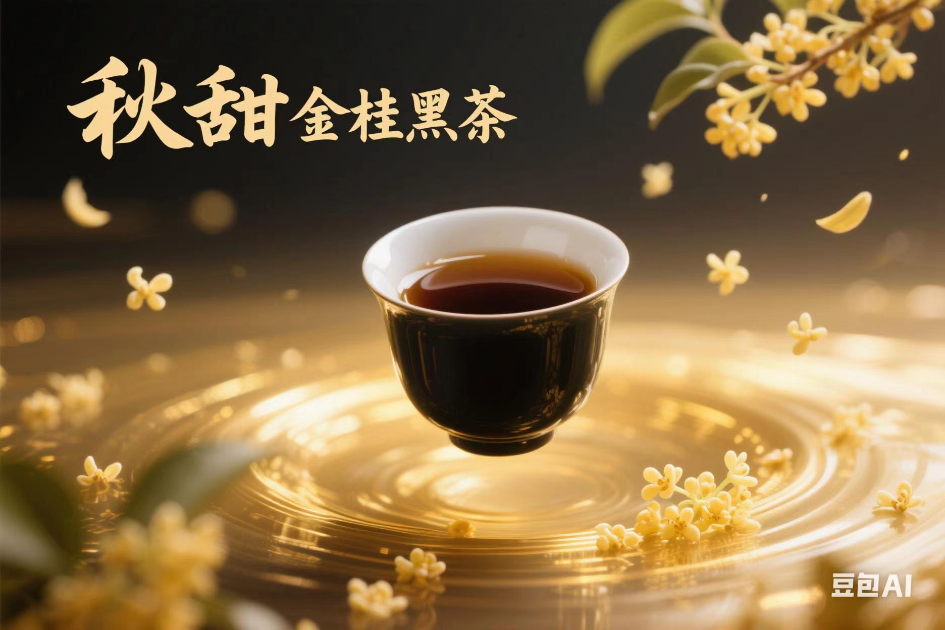 秋甜金桂黑茶