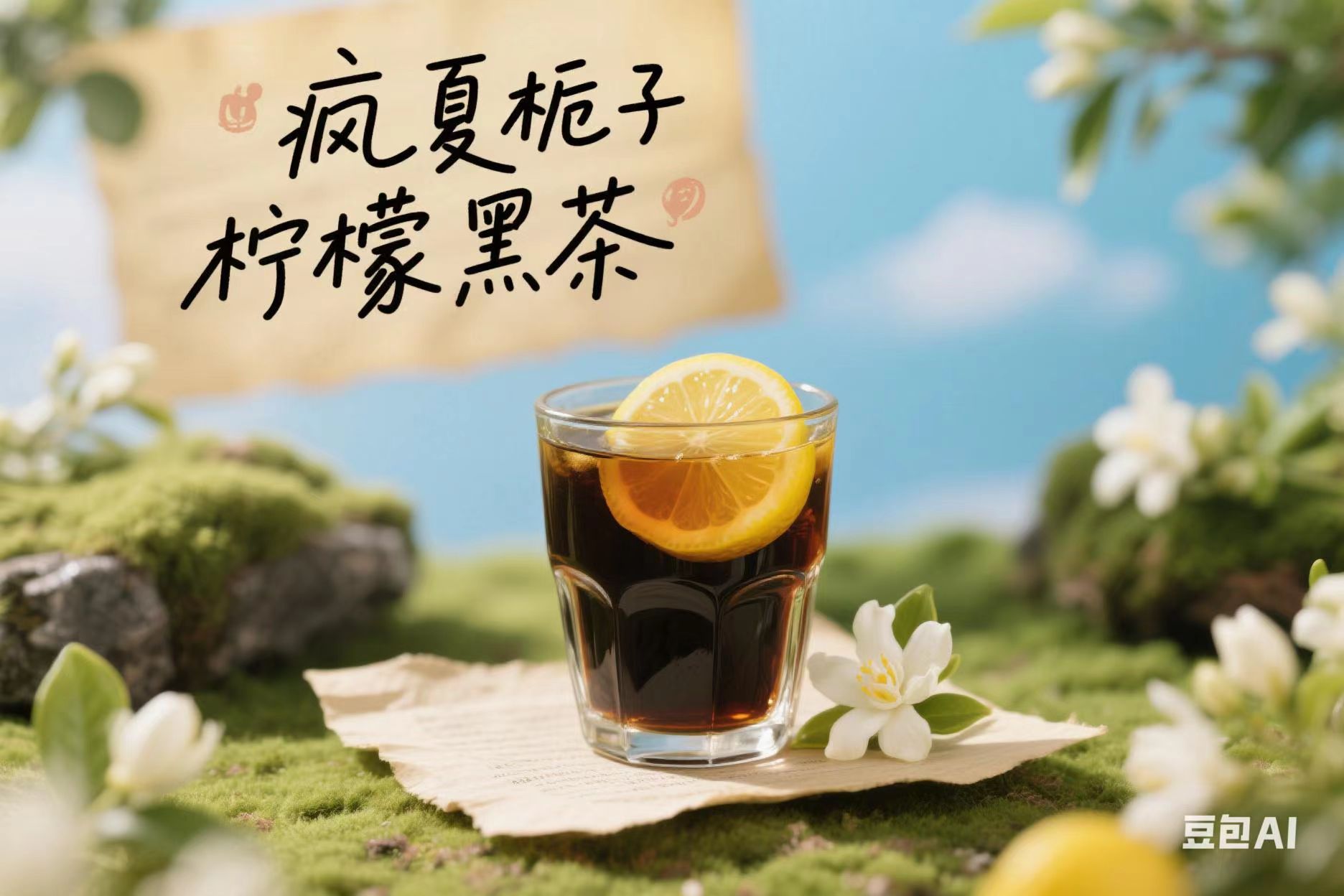 疯夏栀子柠檬黑茶