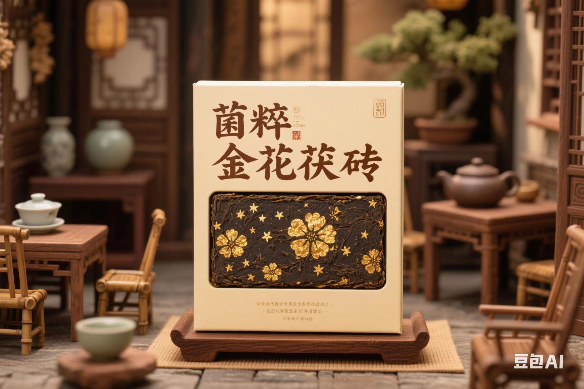 菌粹金花茯砖