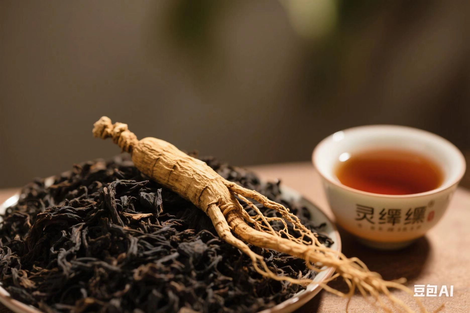 灵犀人参黑茶